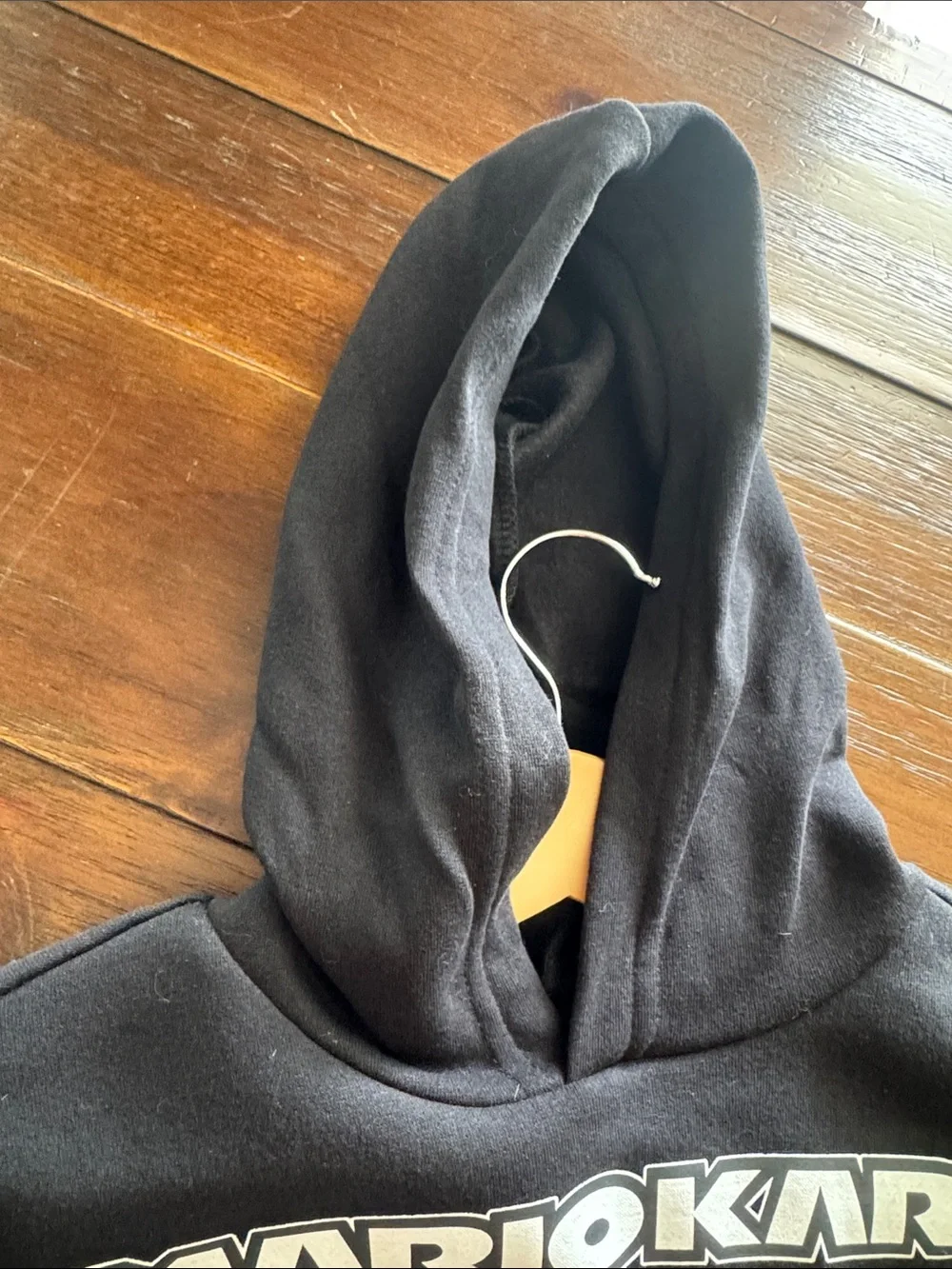 Kids Black Hooded Sweatshirt